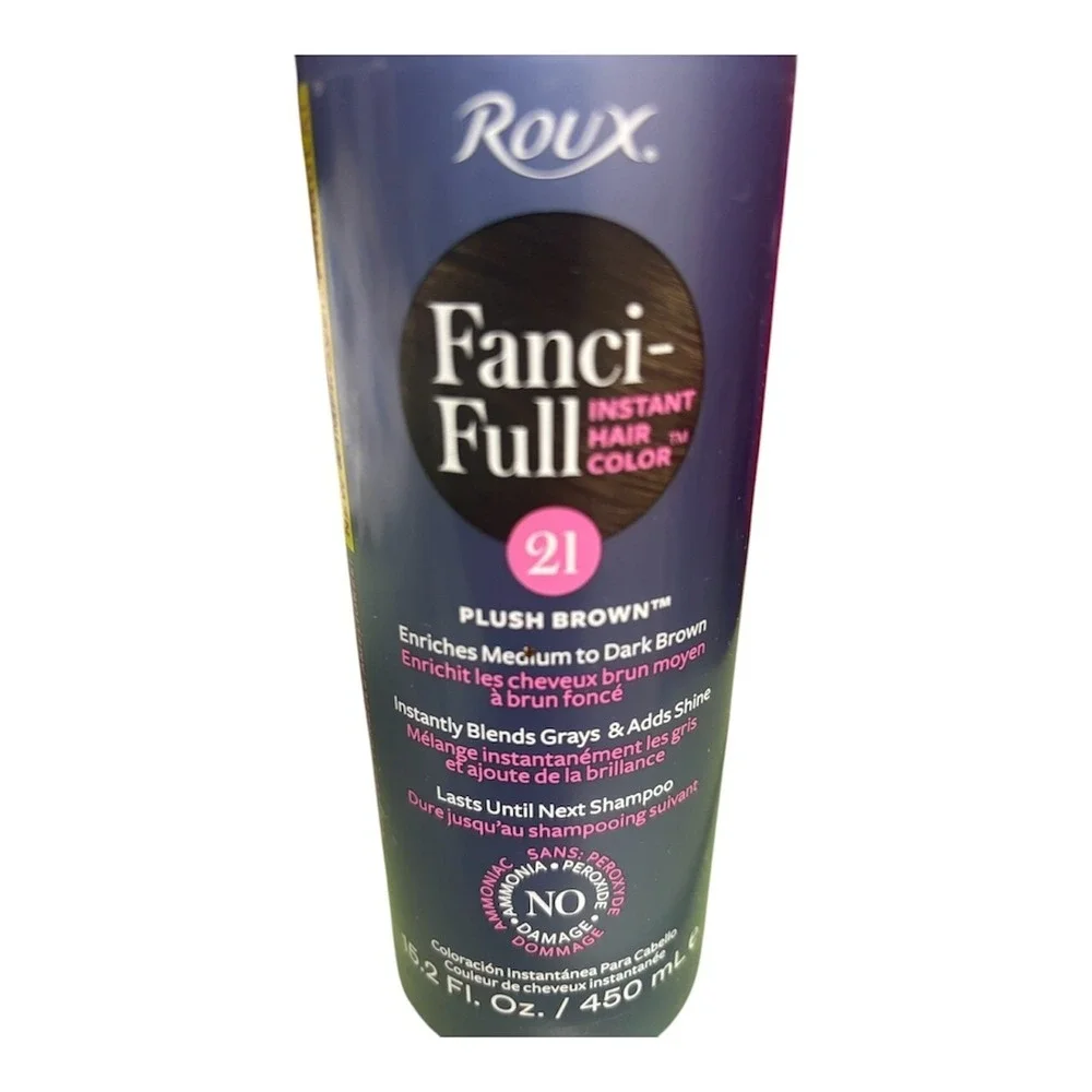 Roux Fanci-Full Instant Hair Color Rinse 21 Plush‎ Brown 15.2oz Unisex